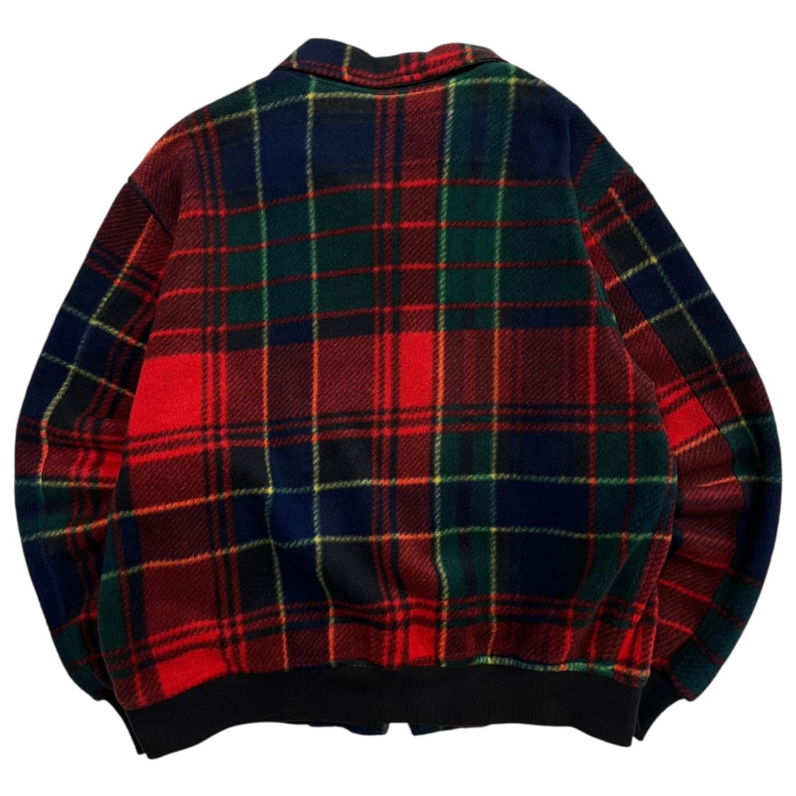 폴로 랄프로렌 90's 타탄체크 플리스 블루종 M 상품이미지3