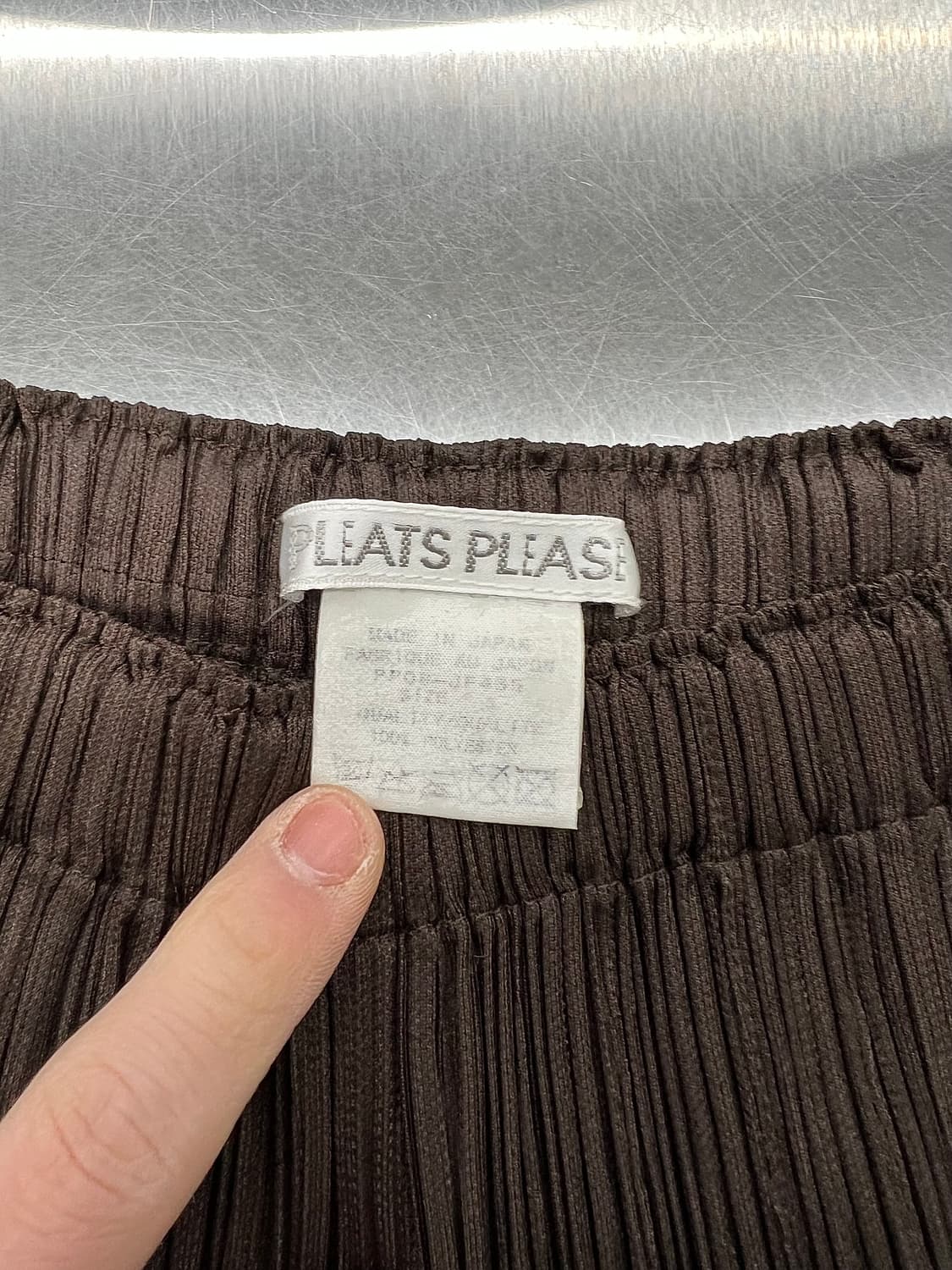 플리츠 플리즈 브라운 레그 스트레이트 플리츠 팬츠 상품이미지7