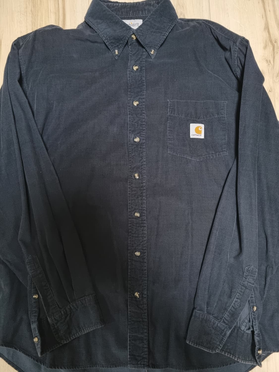 칼하트 코듀로이 네이비 워크셔츠(XL) 상품이미지1
