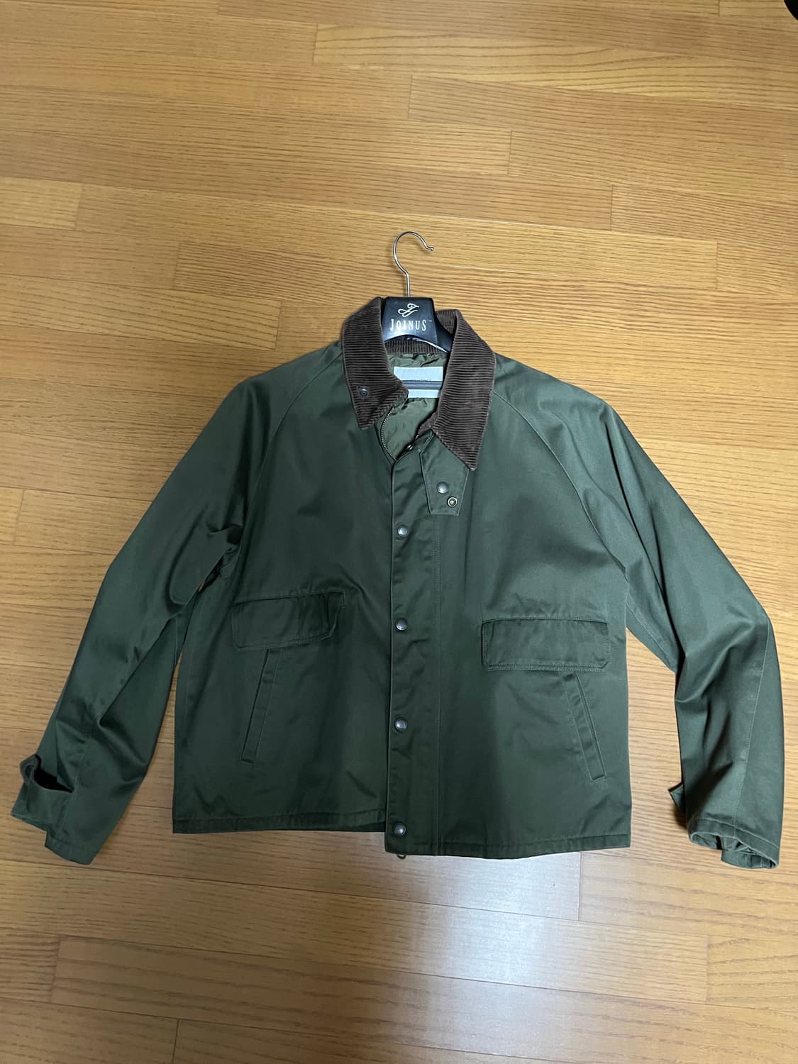 아웃스탠딩 CORDUROY COLLAR SHORT JACKET_OLIVE 상품이미지2