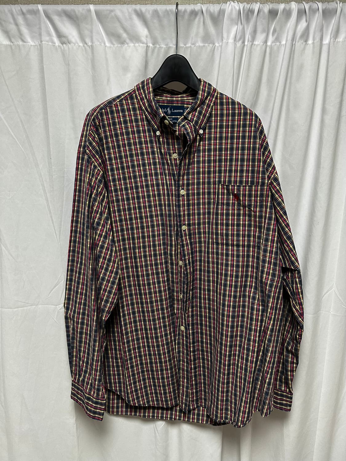 no.158 폴로랄프로렌 레드포니체크 셔츠 2xl 상품이미지1