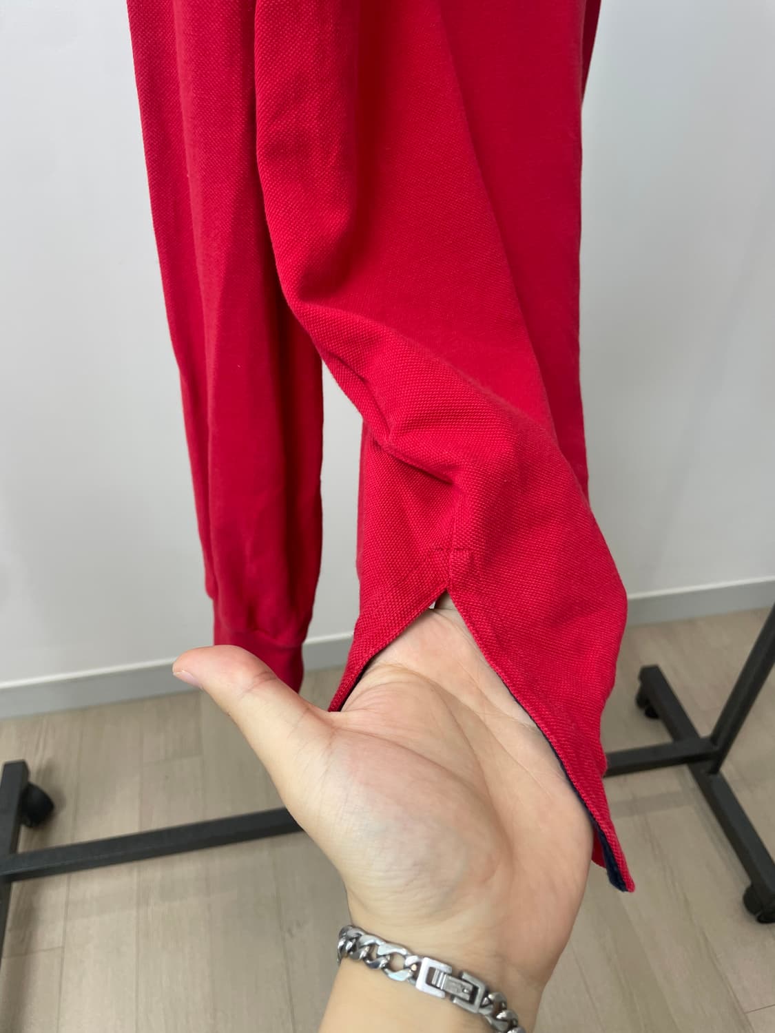 (커스텀핏 L) 폴로 랄프로렌 빅포니 레드 긴팔 카라티 상품이미지5