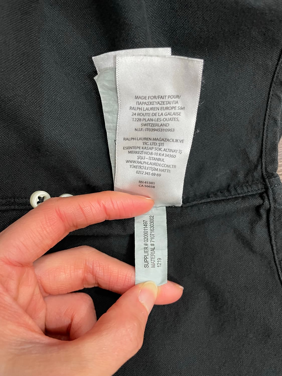 폴로 랄프로렌 블랙 클래식핏 셔츠 상품이미지9