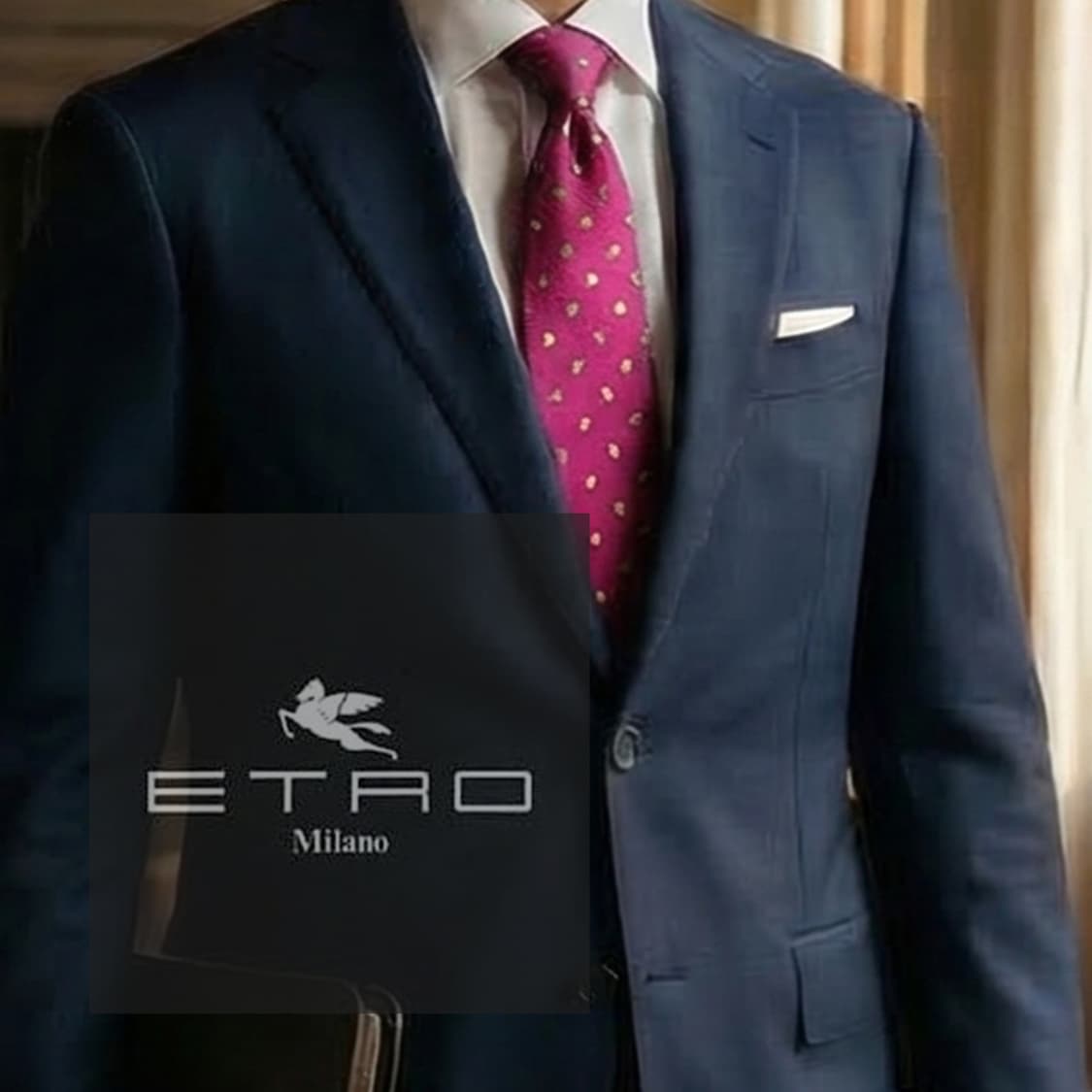 에트로 실크 핫핑크 도트 패턴 넥타이 9.9cm A+~A등급 K2300 상품이미지1