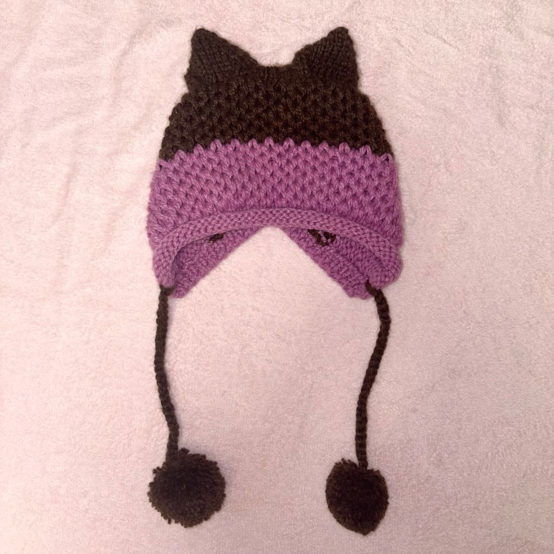 딸기초코 고양이 귀 니트 모자 네코미미 상품이미지1