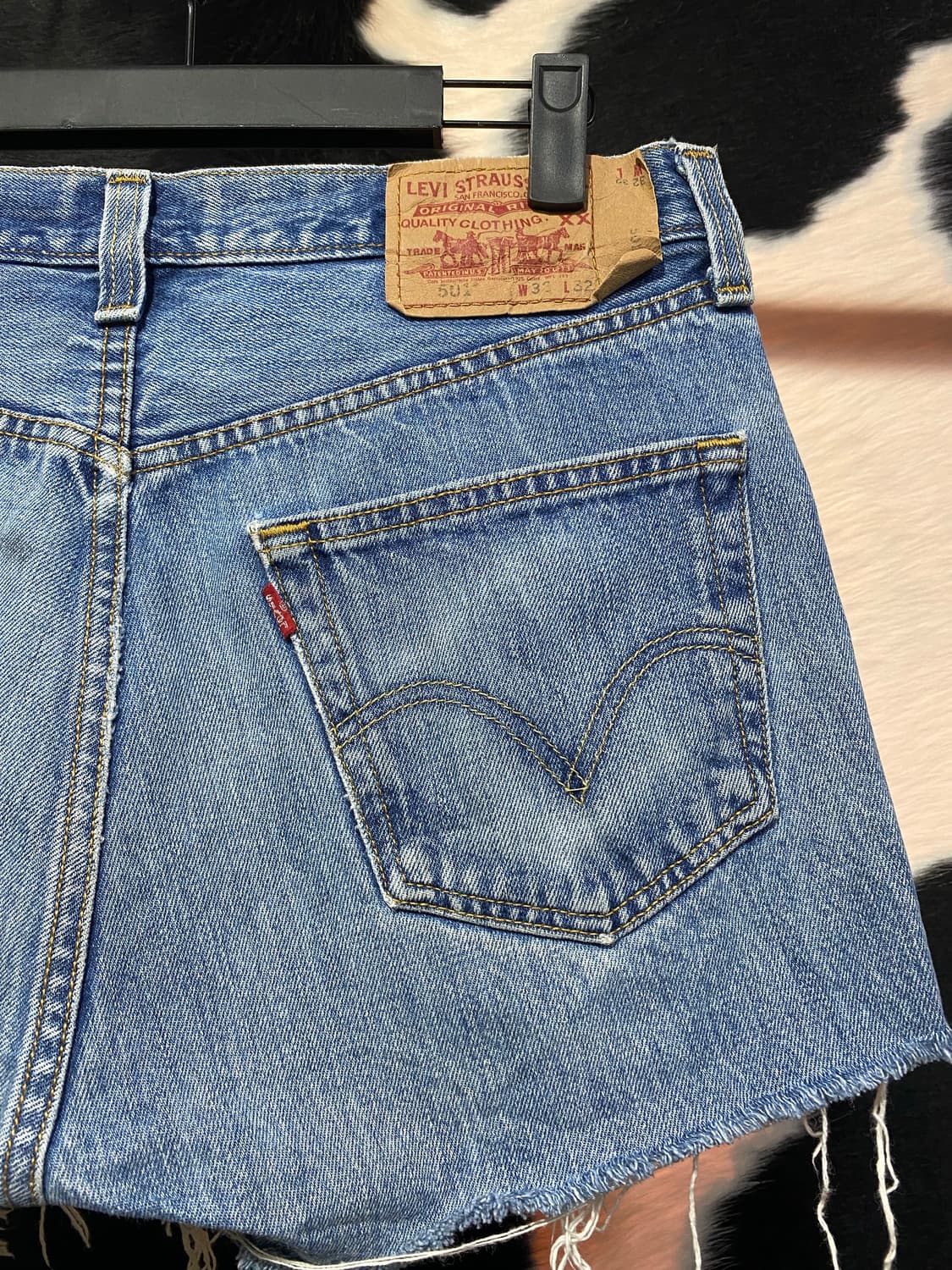 Levi’s 501 데미지 디테일 데님 숏츠 상품이미지7