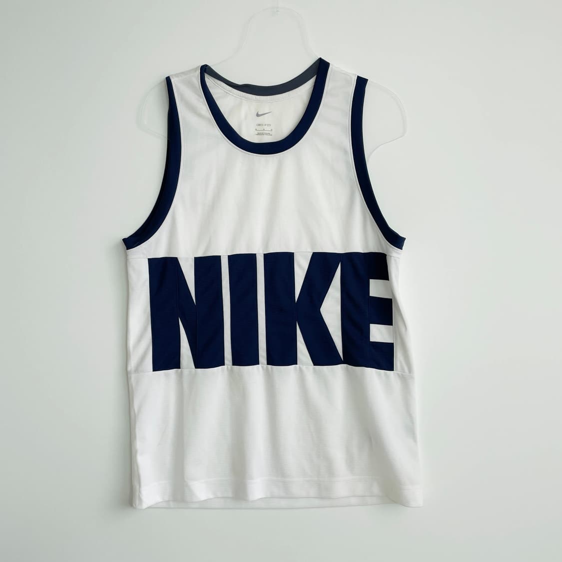   D2 나이키 드라이핏 베스킷볼 저지 화이트 95사이즈  상품이미지1