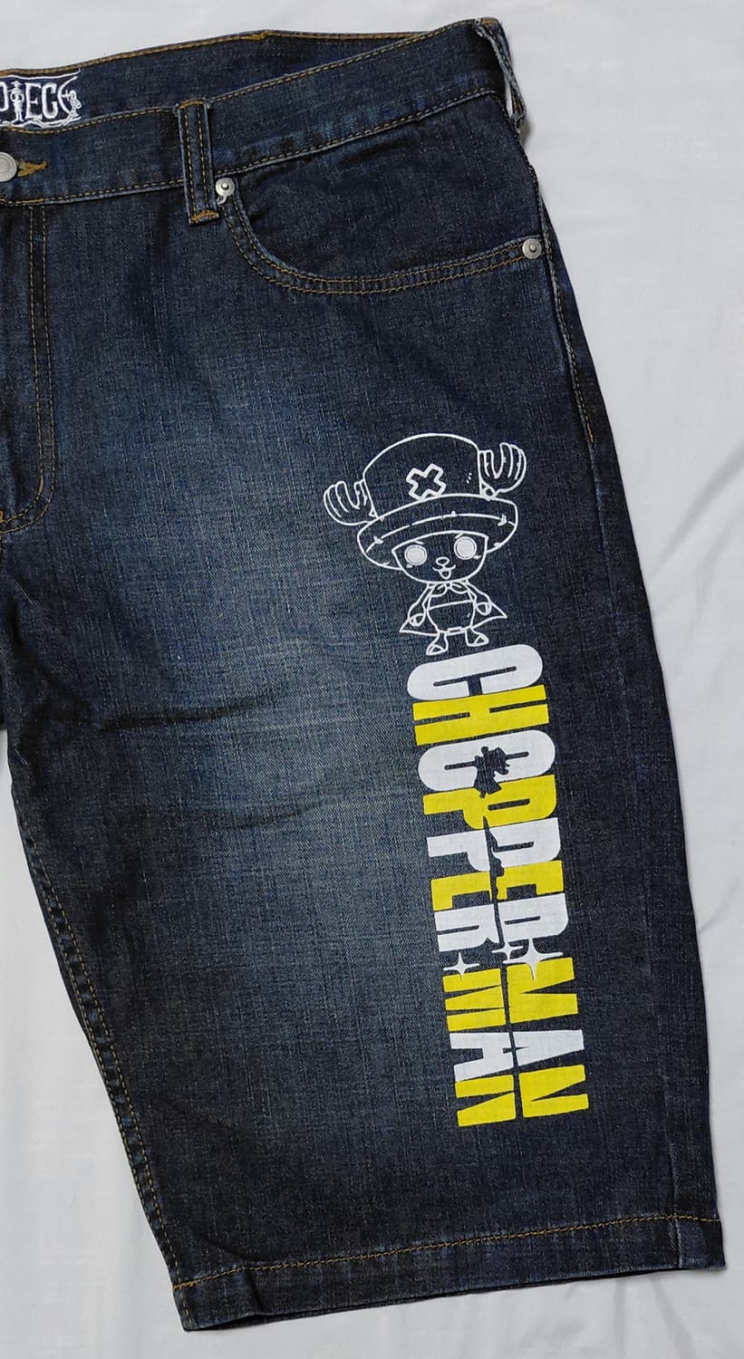 [정품] 원피스 쵸파맨(CHOPPER MAN) 빅로고 빈티지 데님 쇼츠 상품이미지4