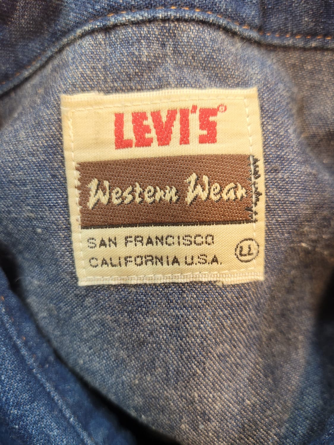 90' 리바이스 lvc 데님 웨스턴 셔츠 L 상품이미지3