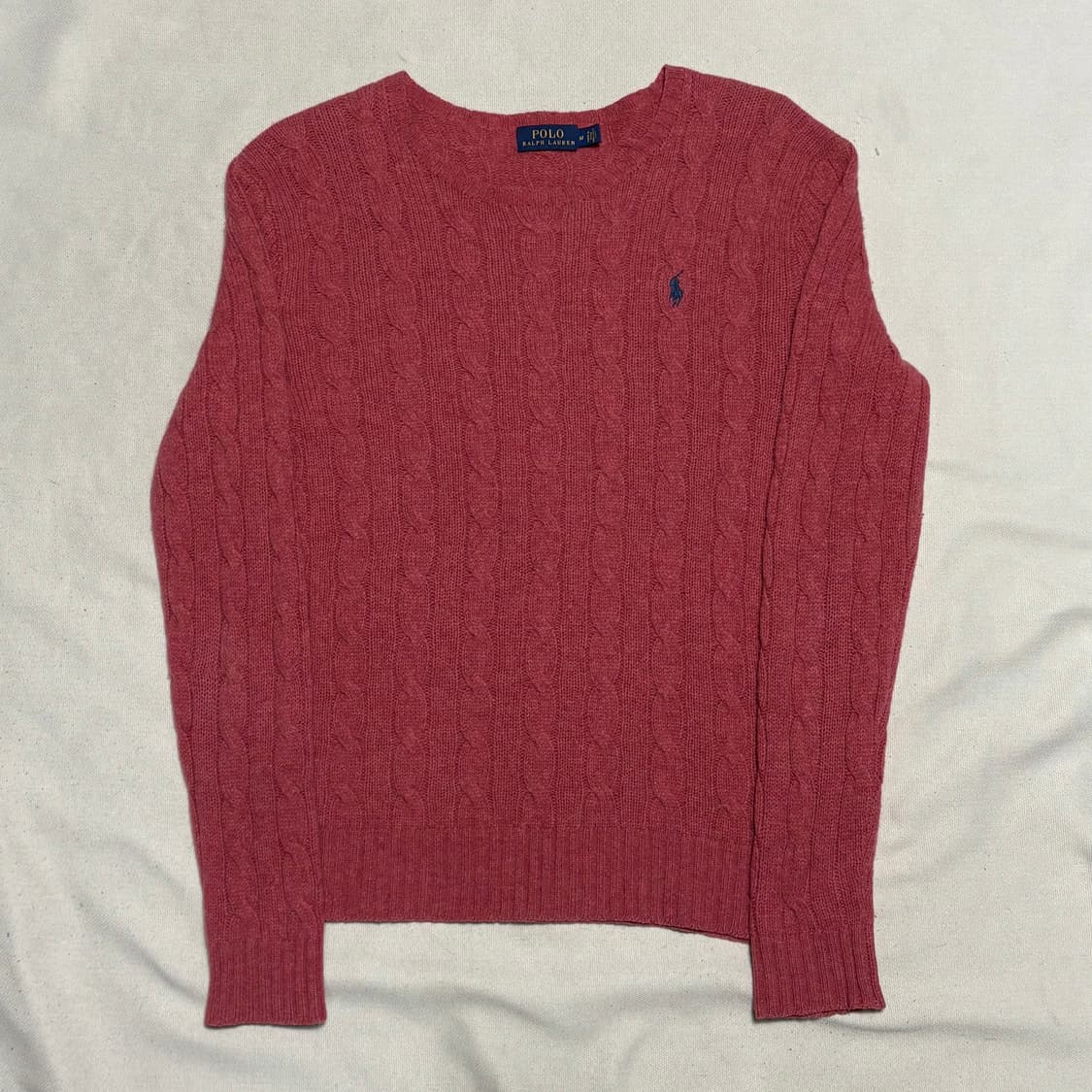 M 폴로랄프로렌 캐시미어 케이블 라운드넥 니트 상품이미지2
