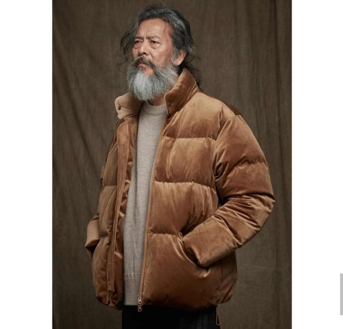 프리즘웍스 벨벳 덕다운 패딩 브라운 상품이미지4