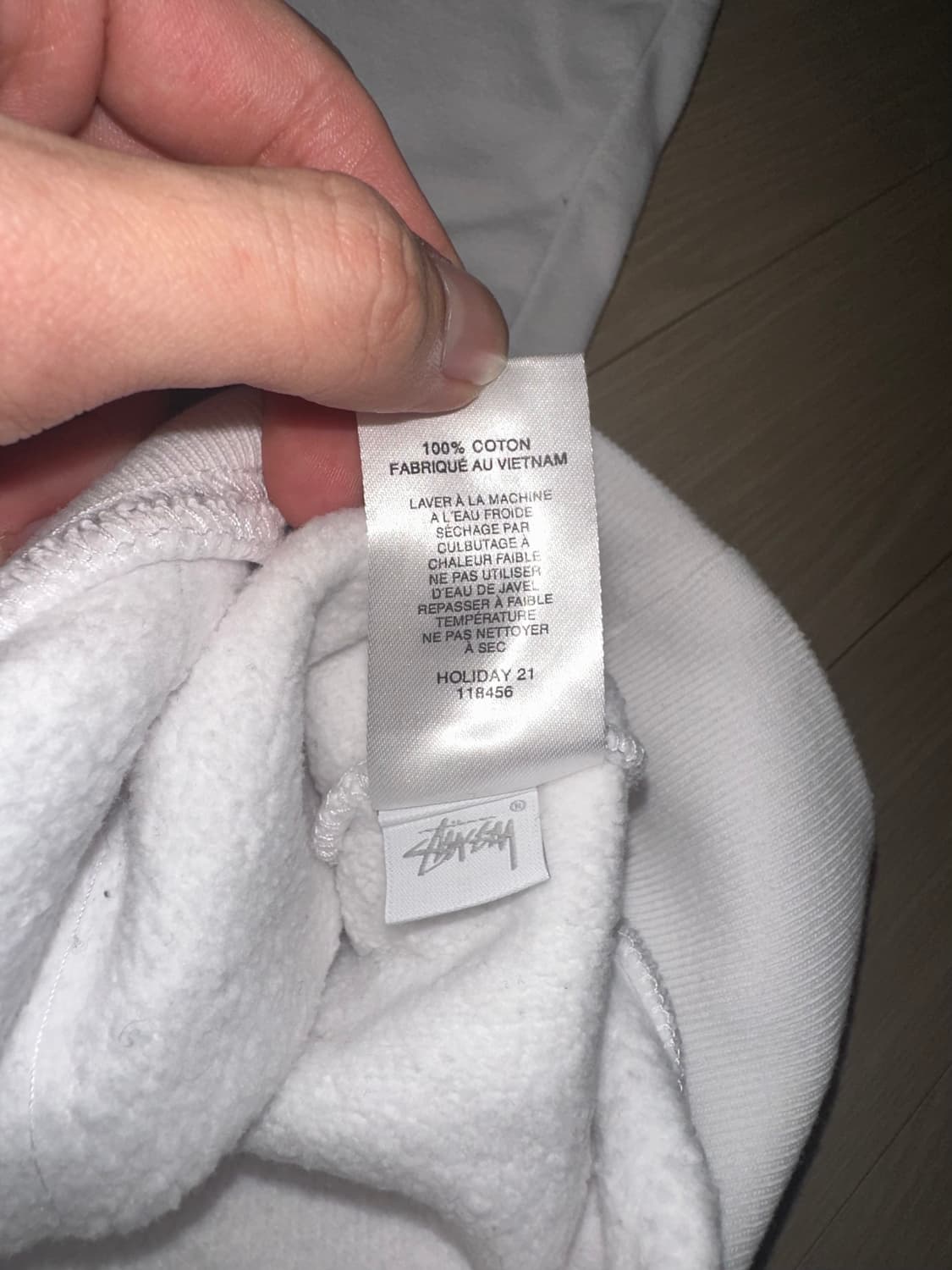 Stussy Stock Logo Applique Hoodie 상품이미지3