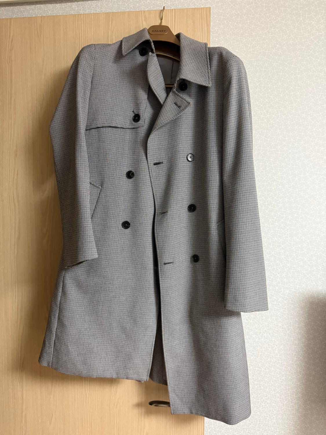 BASSO homme 하운드투스 체크 트렌치 코트 100 상품이미지1