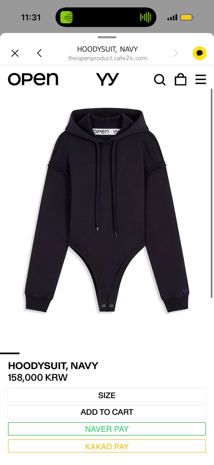 오픈yy hoodysuit navy(후드 네이비)s 상품이미지1