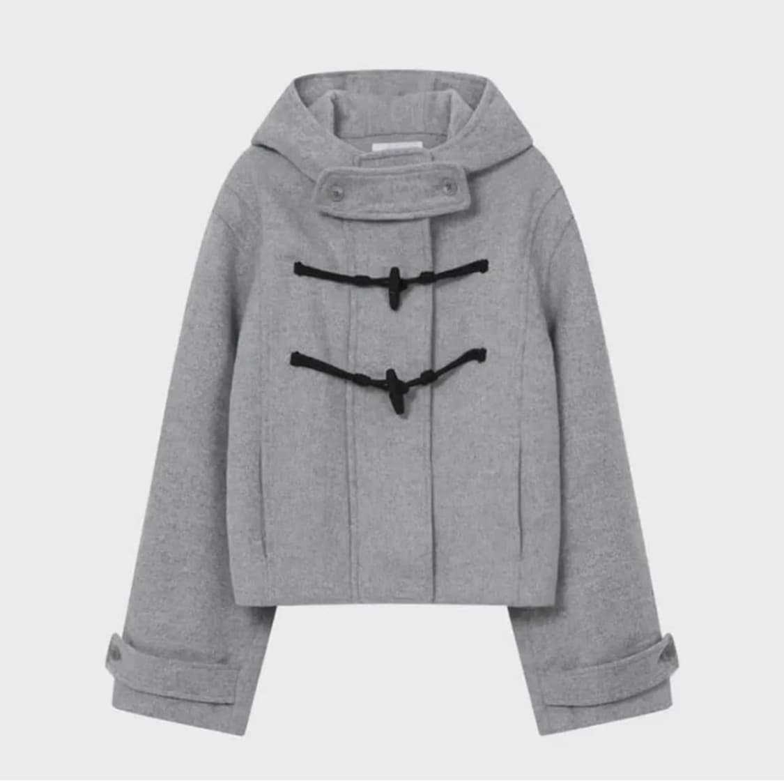 미세키서울 Duffle hoodie short coat GREY 상품이미지1
