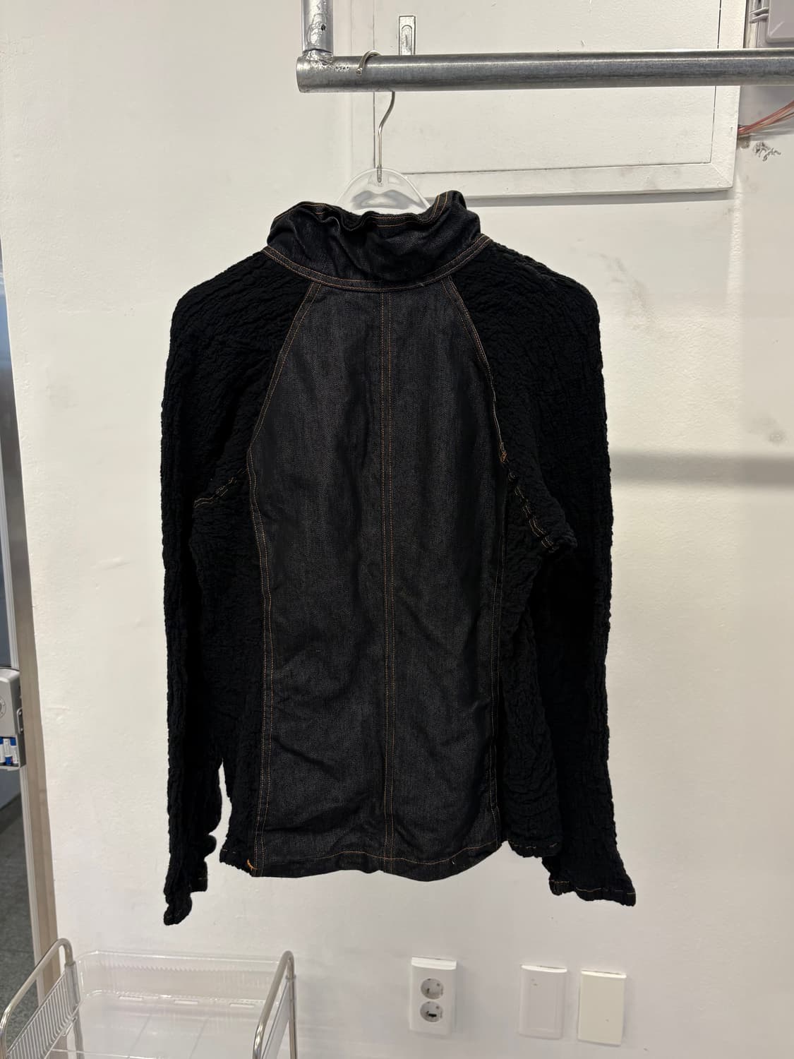 me Issey Miyake wrinkle denim zip up 상품이미지5