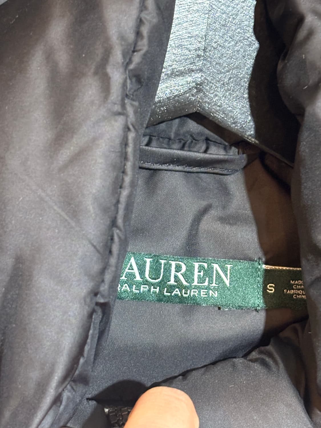 폴로 랄프로렌 여성 롱패딩 블랙 S사이즈 상품이미지6