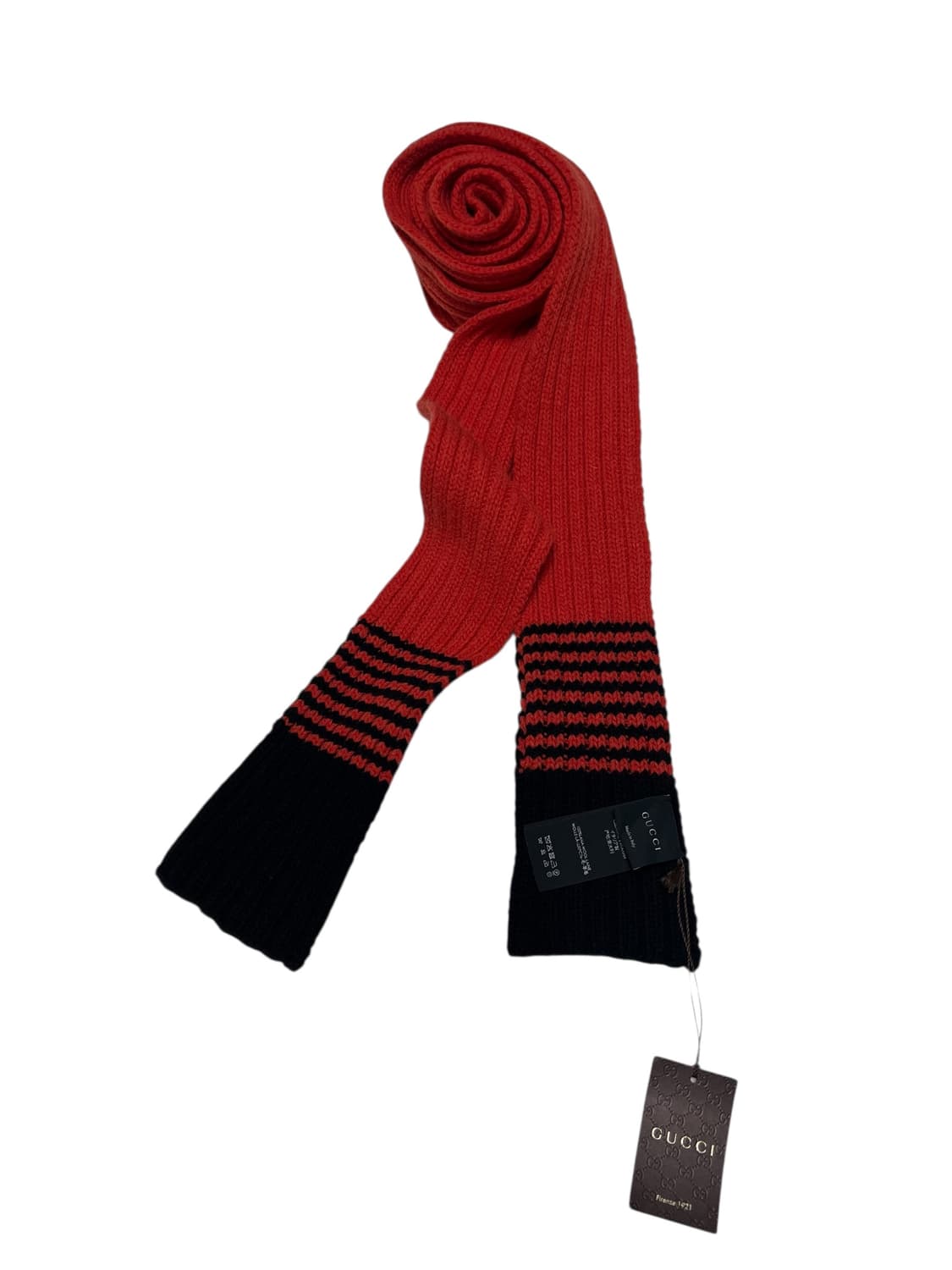 구찌 오렌지/블랙 울 머플러 상품이미지1