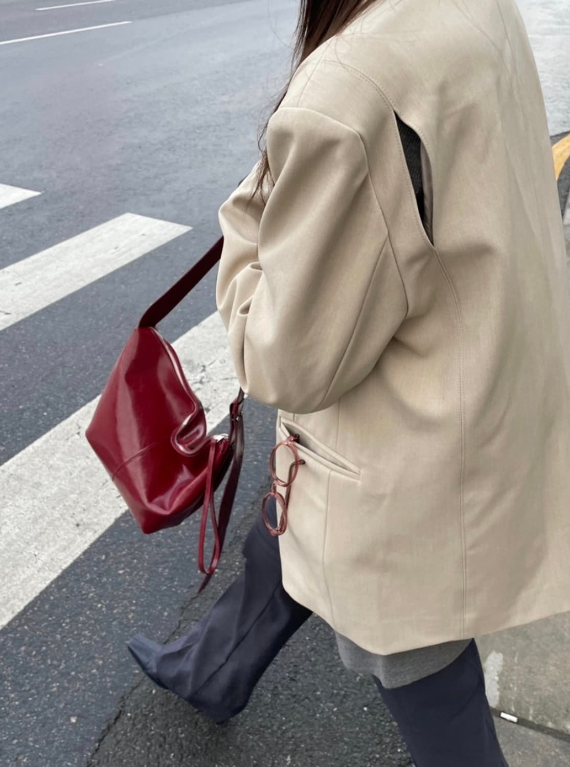 뮤로우 크랙 레더 숄더앤크로스백 상품이미지3