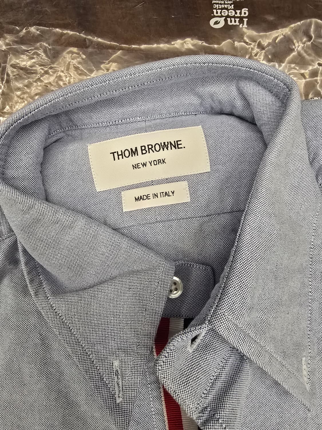 톰브라운 옥스포드 삼선 셔츠 블루 3 새제품 상품이미지2