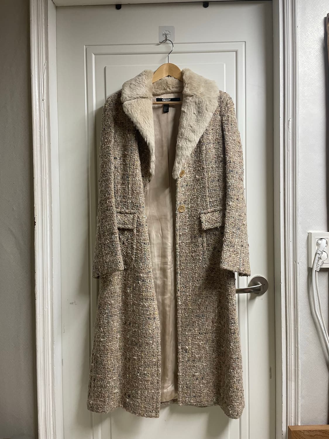 DKNY 정품 울/앙고라/알파카 혼방 롱코트 상품이미지1