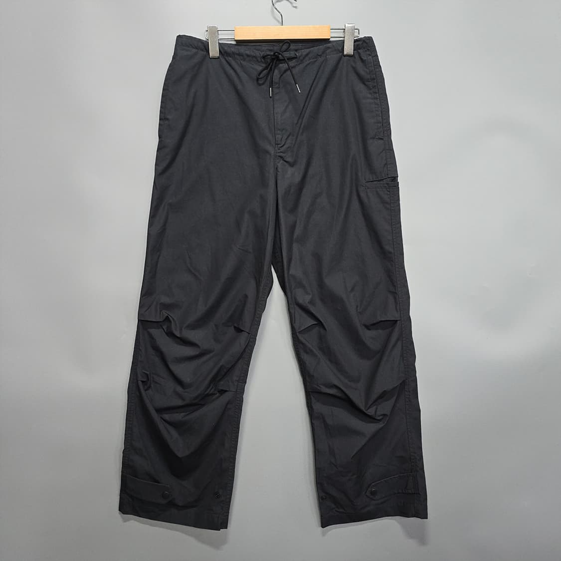 유니클로(UNIQLO) U 밴딩 와이드 팬츠 블랙 M 상품이미지1