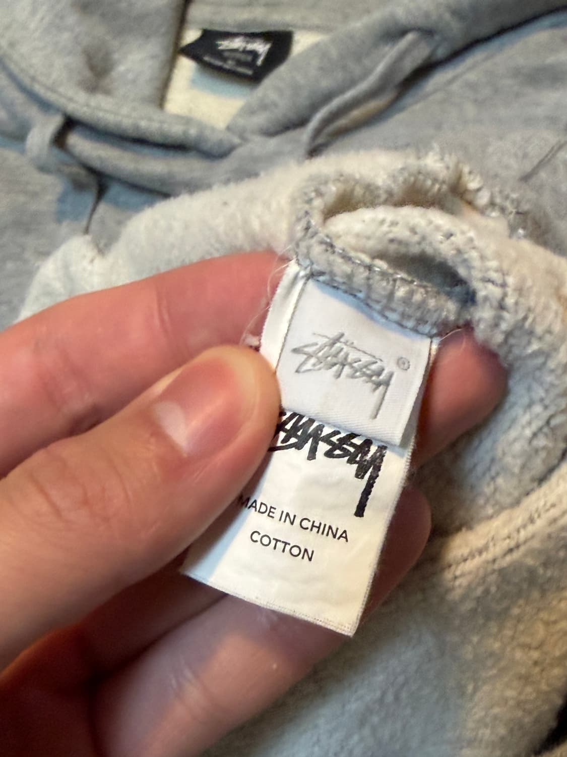 스투시 오스트레일리아 호투시 서클로고 후드티 그레이 상품이미지5