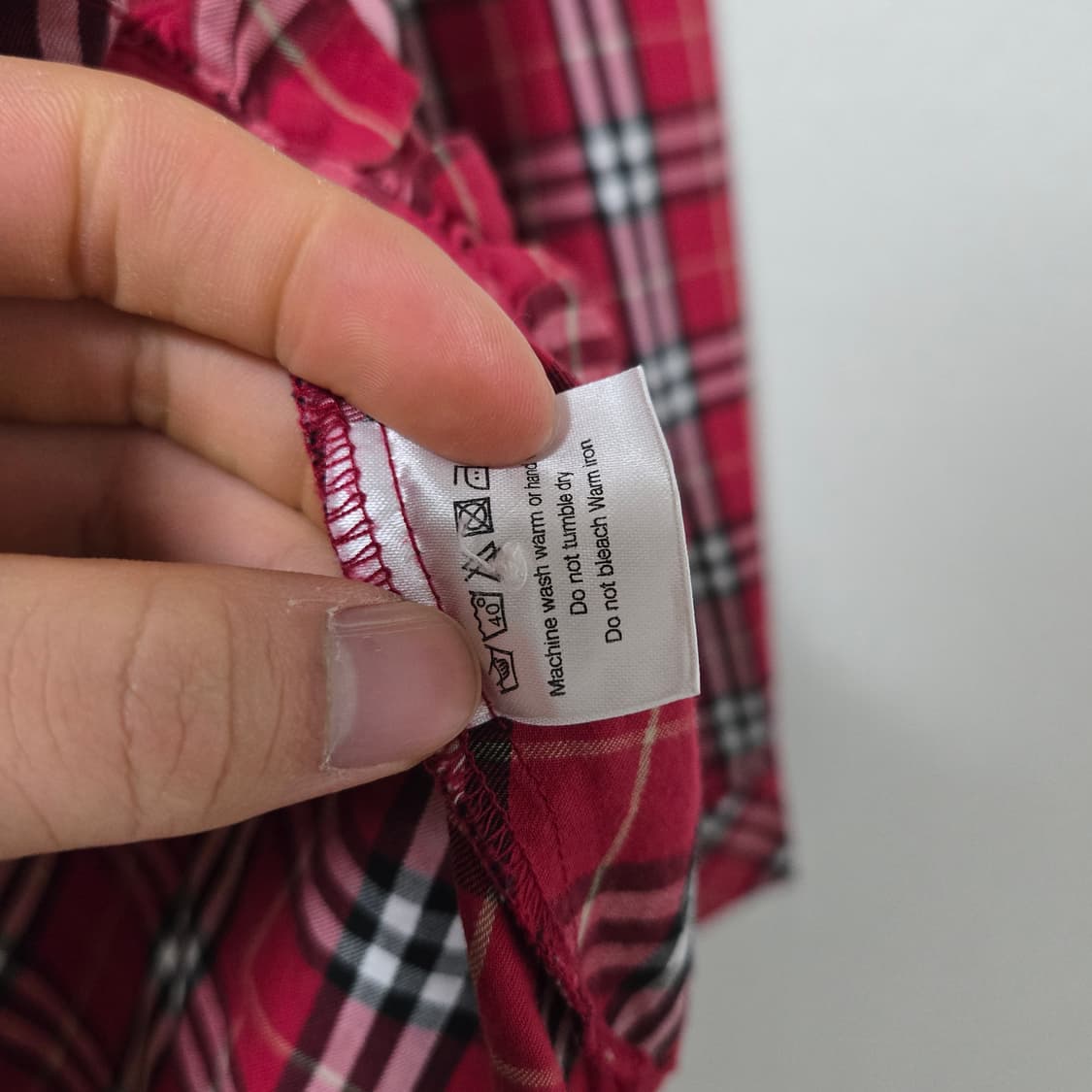 버버리 프릴 체크셔츠 / 여성 셔츠 / 여자 셔츠 상품이미지4