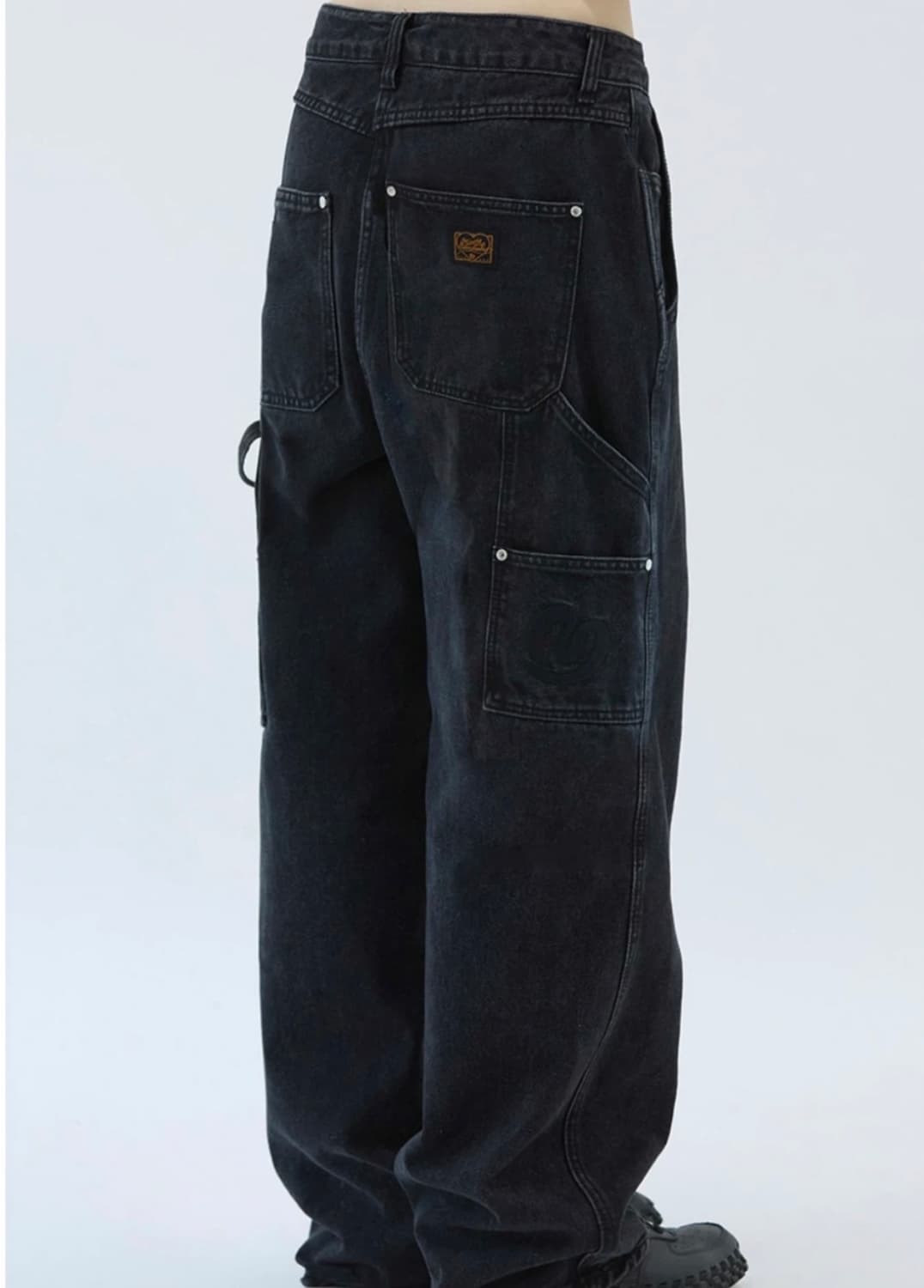 반택포) 밈더워드로브 하트워크 카펜터 데님팬츠 상품이미지2