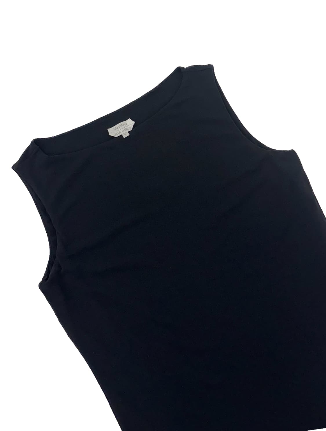 MaxMara Boat neck Sleeveless Black Top 상품이미지3