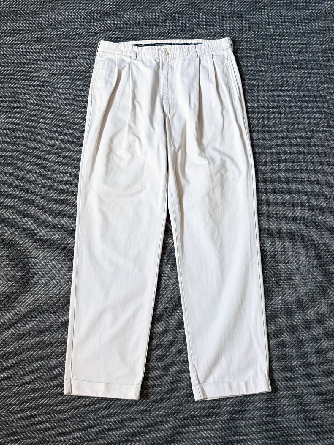 (36) 90s 폴로 랄프로렌 HAMMOND 더블 플리츠 치노팬츠 상품이미지1