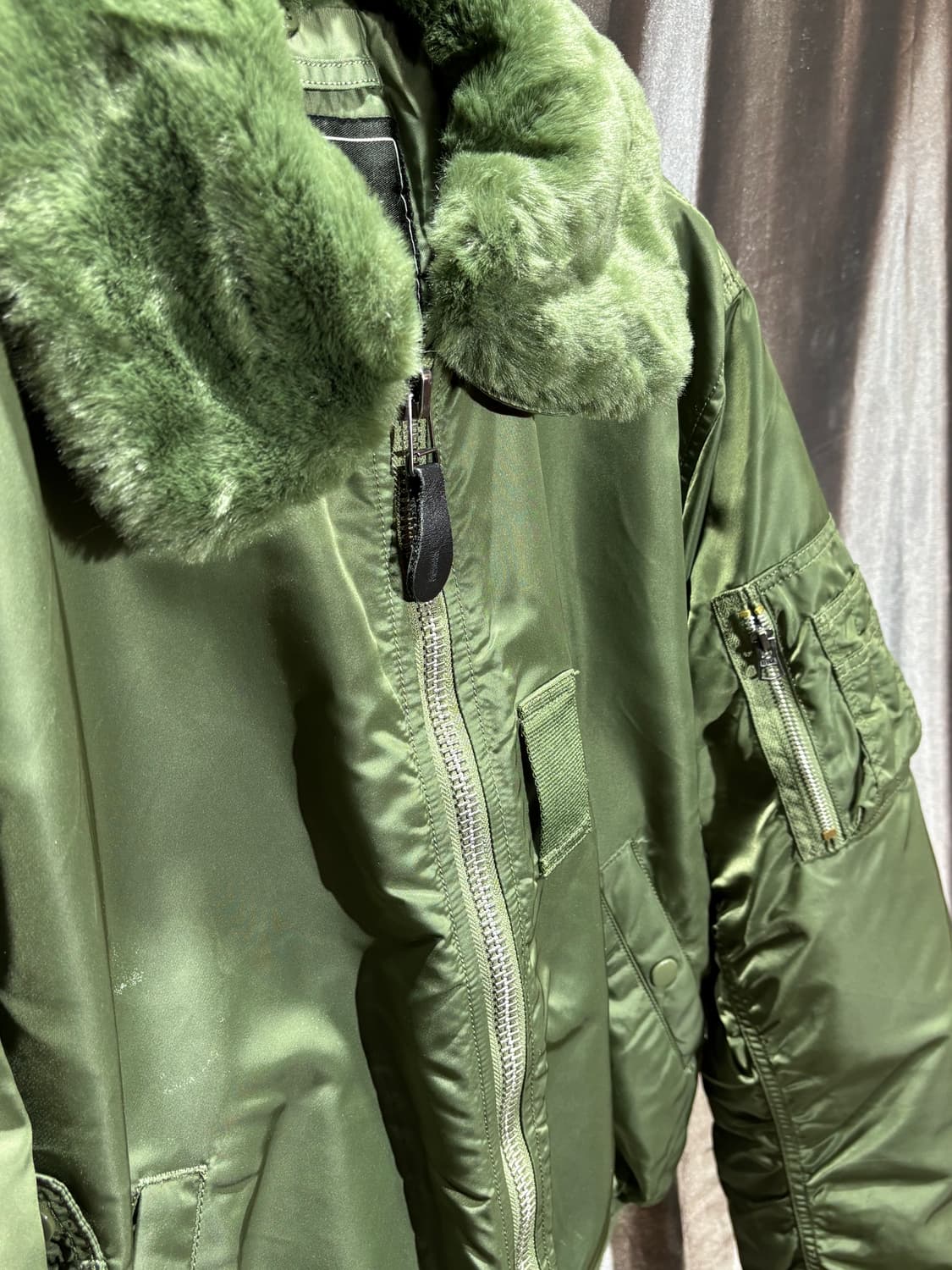 S 알파인더스트리 울프 카키 MA-1  상품이미지5