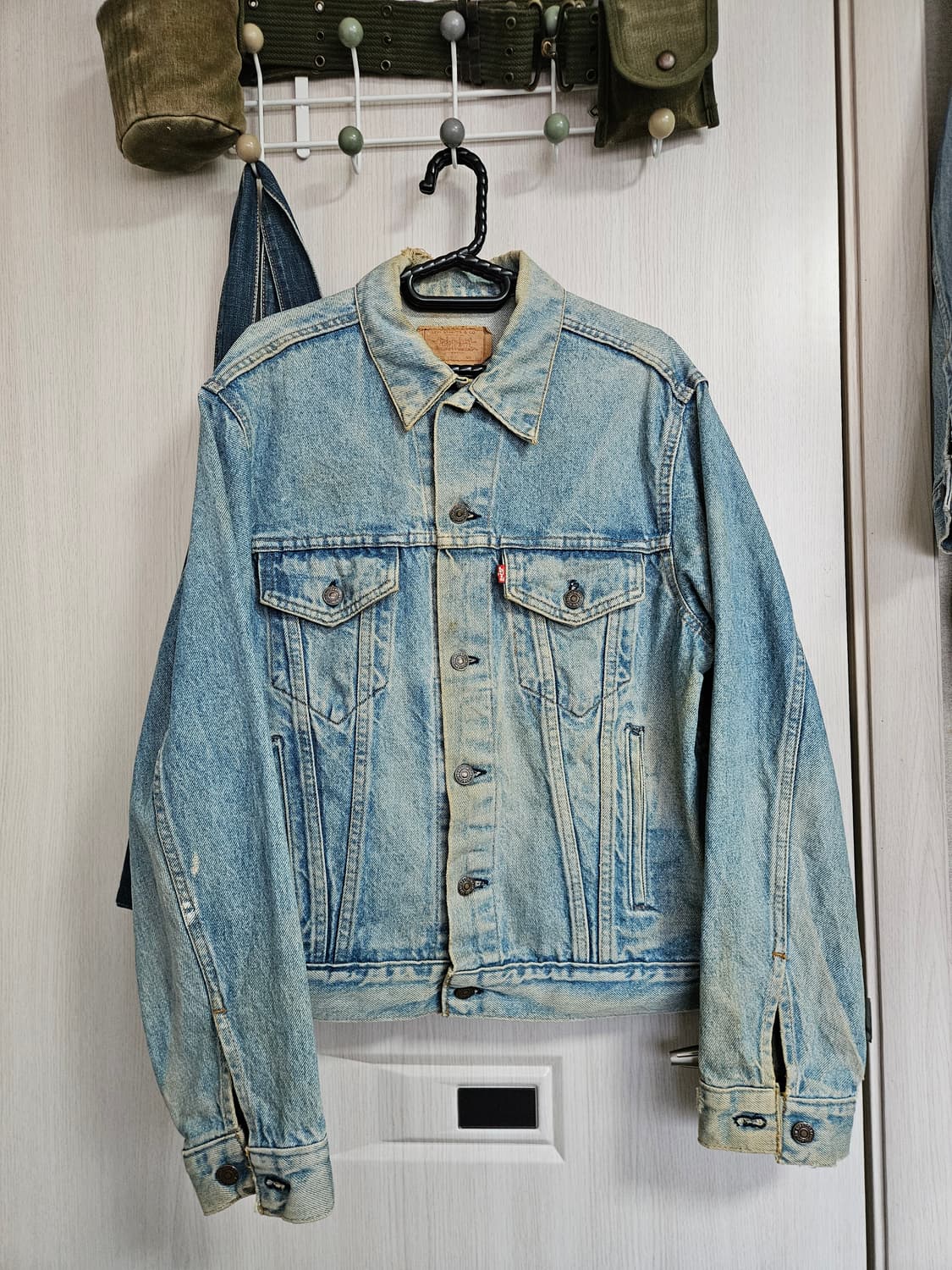 80s 미제 타입3 리바이스 데님 트러커 44r 청자켓 상품이미지1