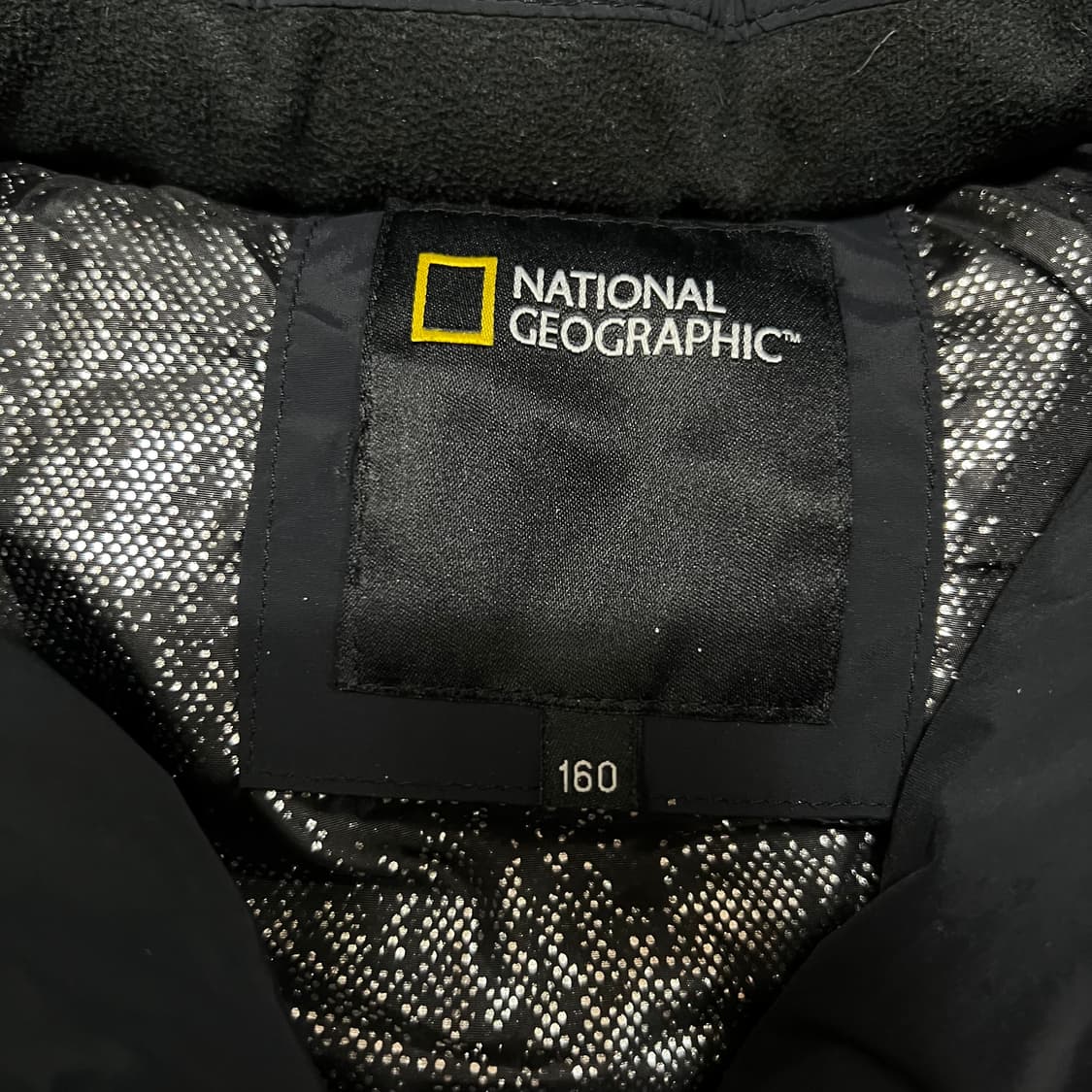 내셔널지오그래픽 키즈 구스다운 후드 롱패딩 점퍼 [블랙] 160 상품이미지5
