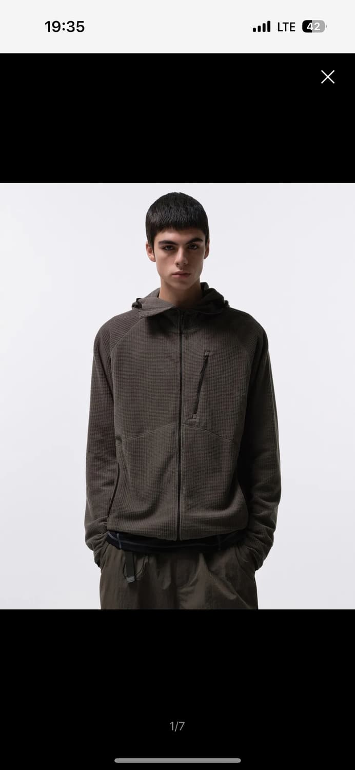 무신사 스탠다드  시티레저 바라클라바 후디드 집업 [머드 그레이] 상품이미지1