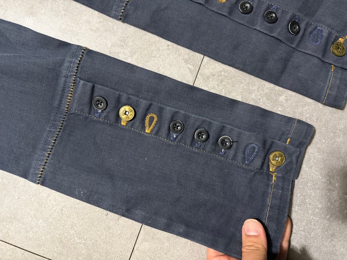 90s 프렌치 올드스쿨  마리떼프랑소와저버 빈티지  데님 팬츠  27인치 상품이미지3