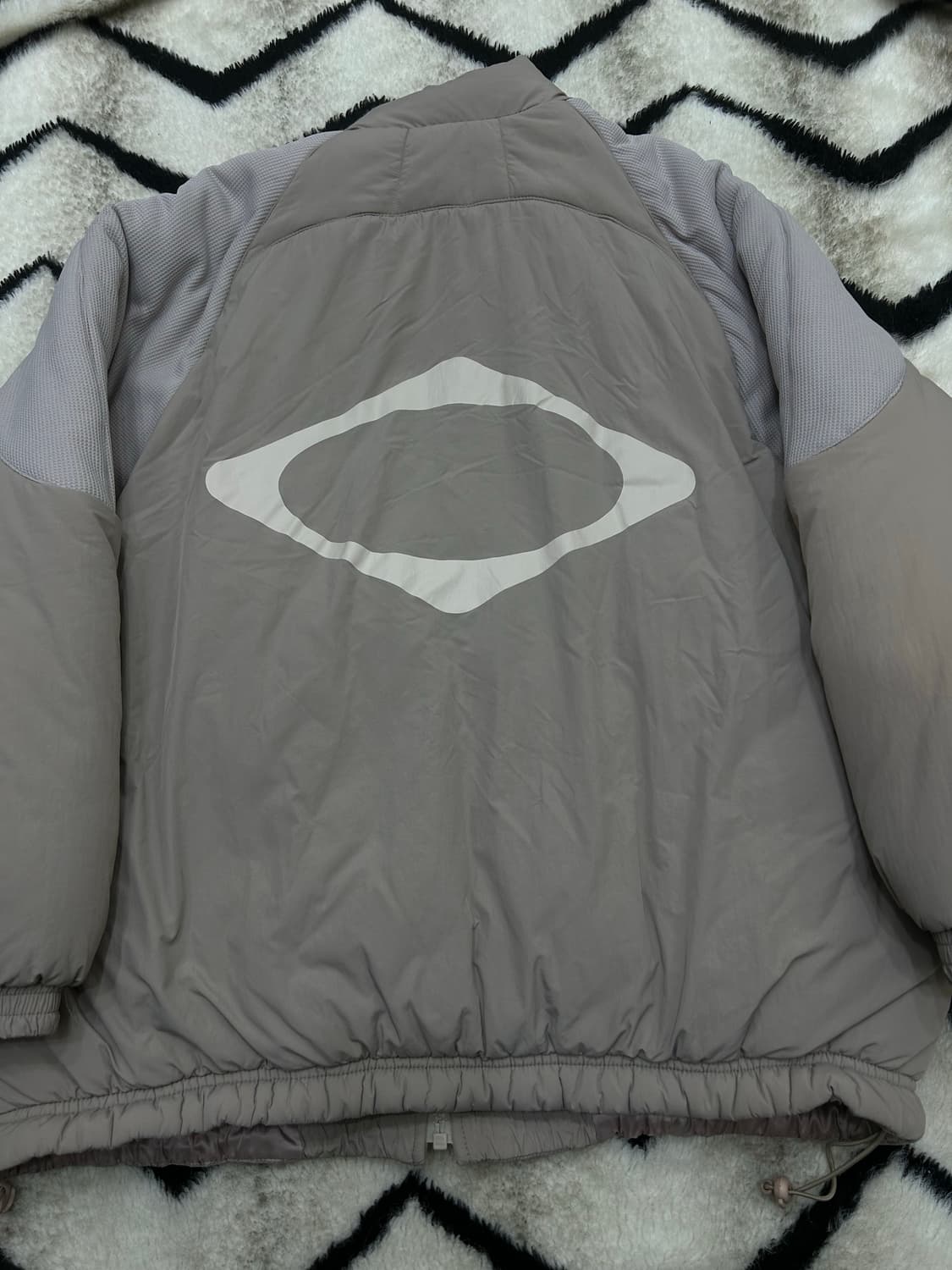 [M]미스치프 롬버스 패딩 자켓/어두운베이지 상품이미지2