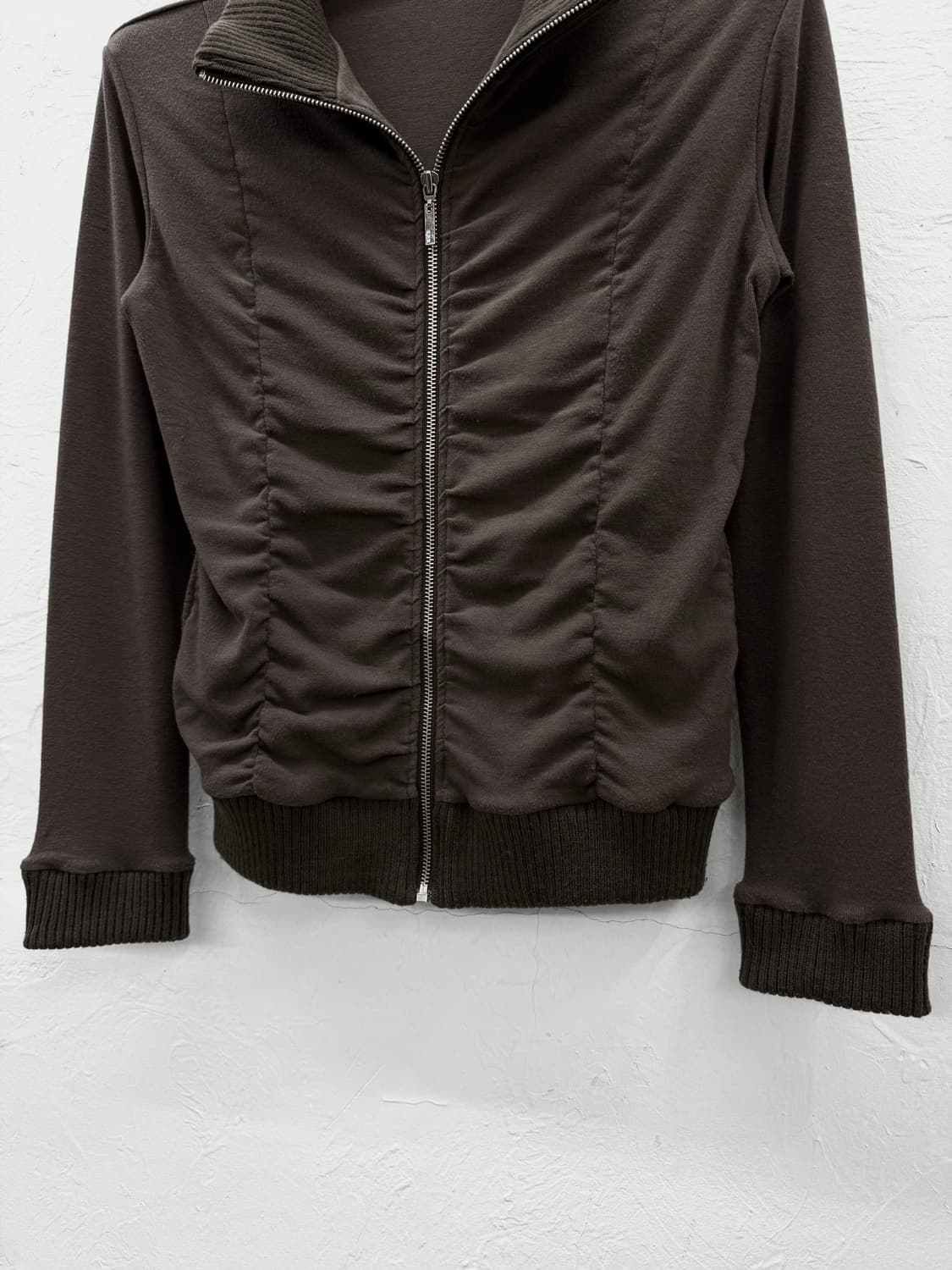 spr 셔링 집업 자켓 상품이미지3