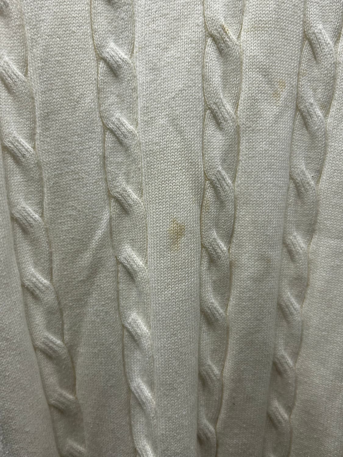 라코스테 롤랑가로스 케이블 니트 베스트 화이트 상품이미지7