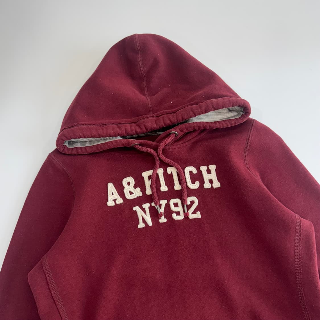 Abercrombie 아베크롬비 버건디 후드티 상품이미지4