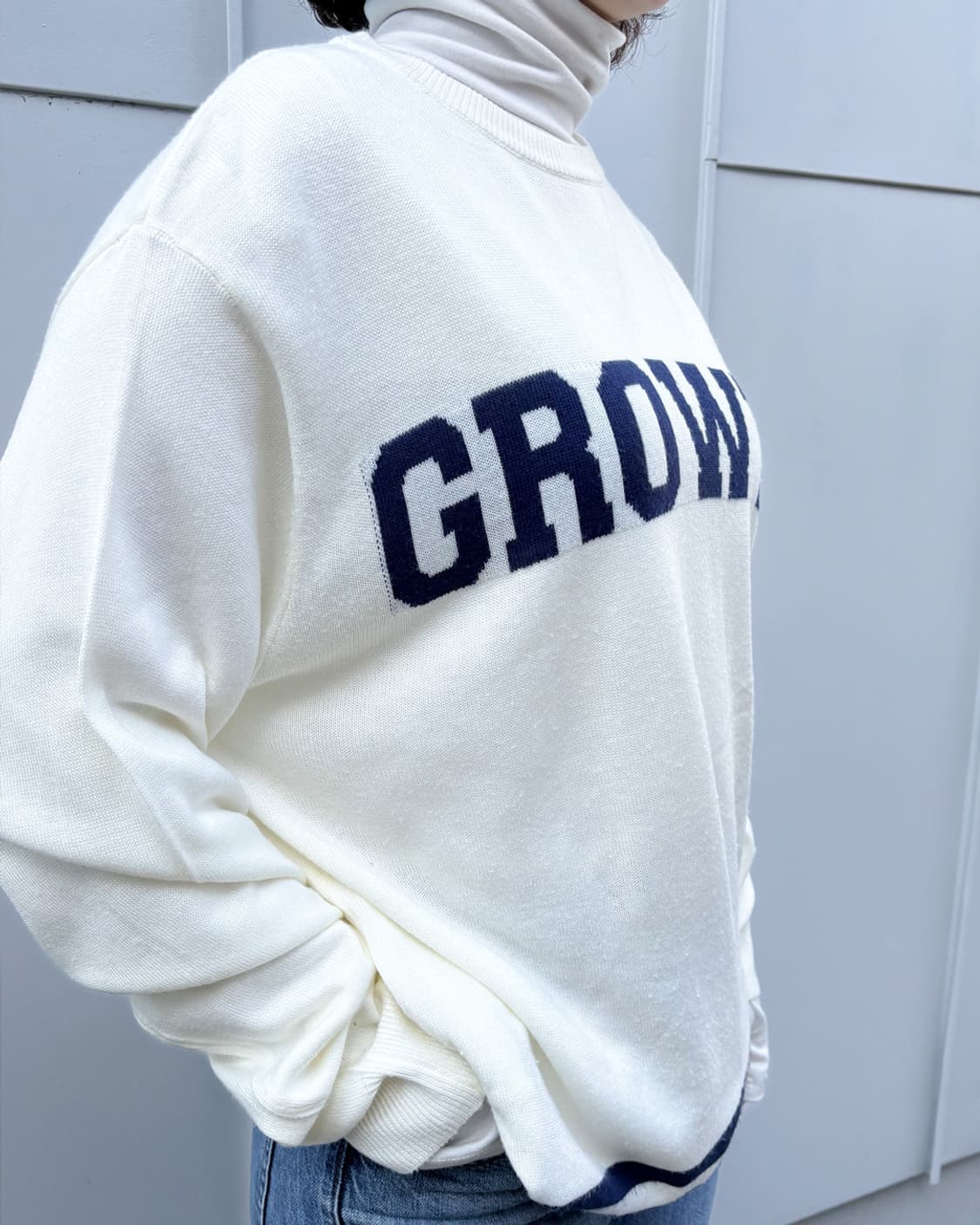 일본빈티지 그로스 니트티셔츠 상품이미지2