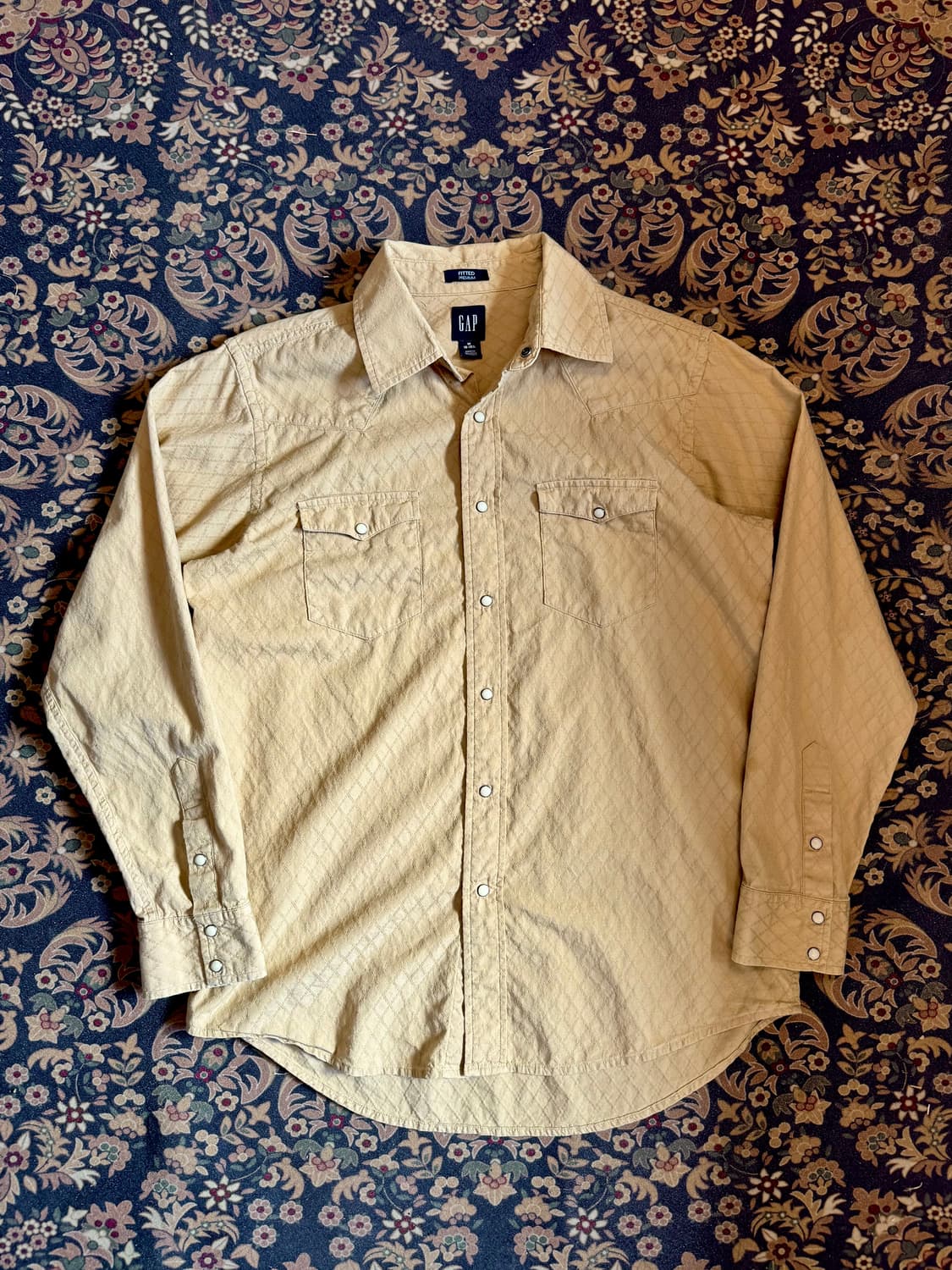 올드 갭 자카드 패턴 웨스턴셔츠 상품이미지1