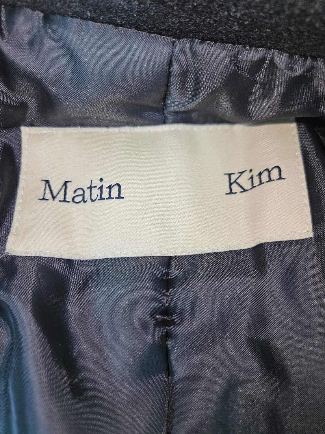 마뗑킴 레글런 울 코트 롱 자켓 블랙 Matin kim 상품이미지4