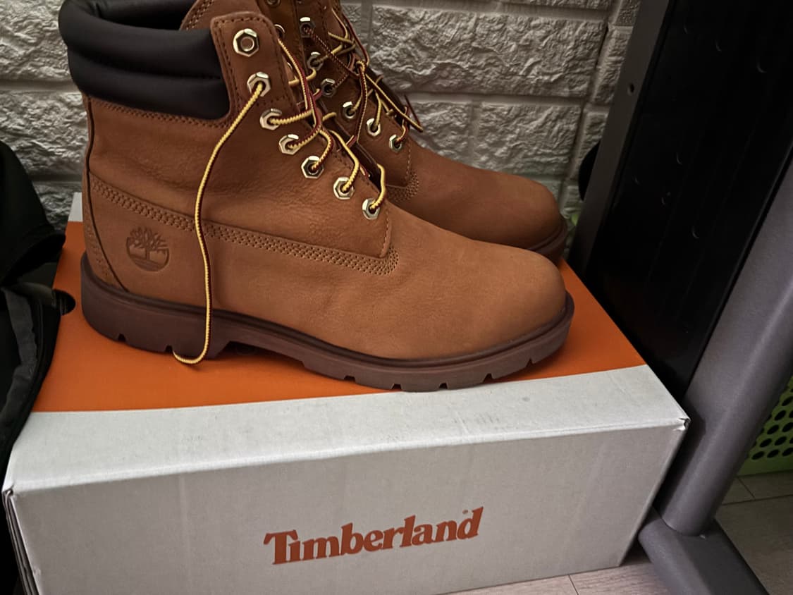 팀버랜드 6인치 레이스업 베이직 부츠 위트 브라운-와이드 상품이미지2