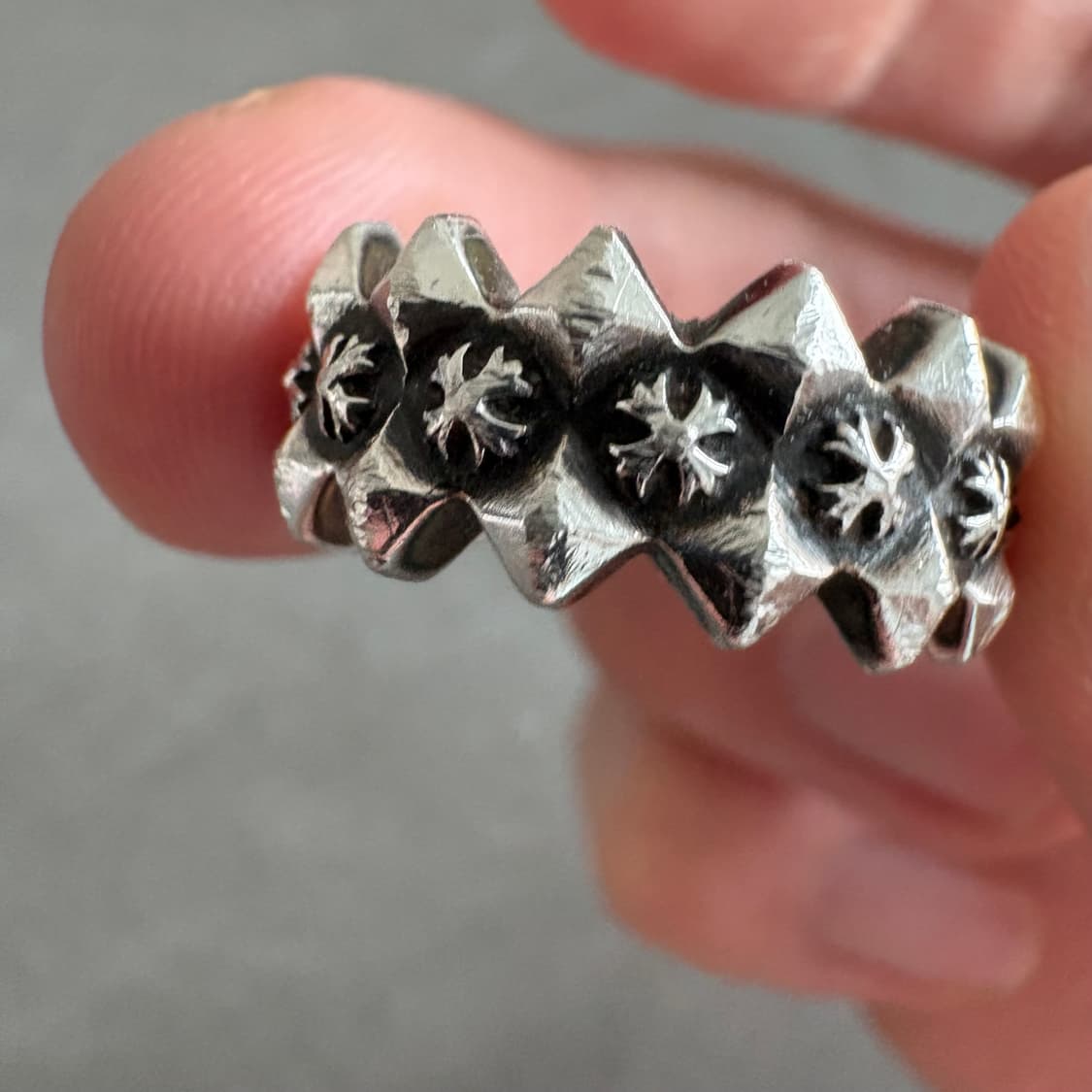 크롬하츠 더블 피라미드 밴드링 us5.5 상품이미지2