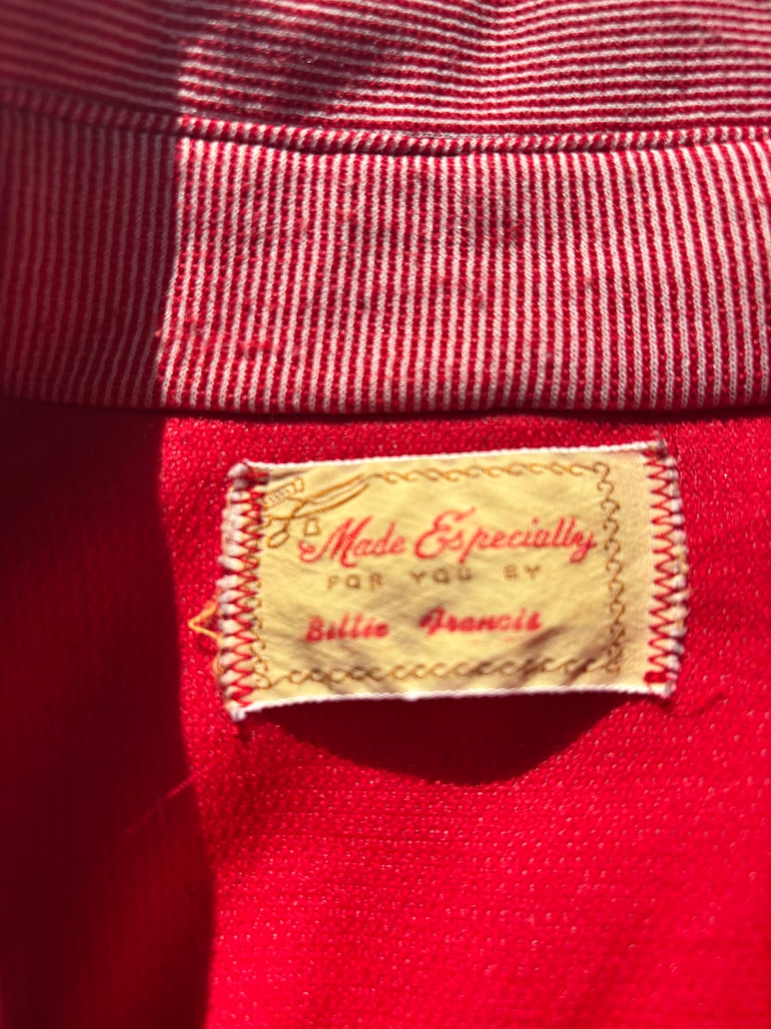 Vintage Red Hickory Stripe Western Shirt 상품이미지9
