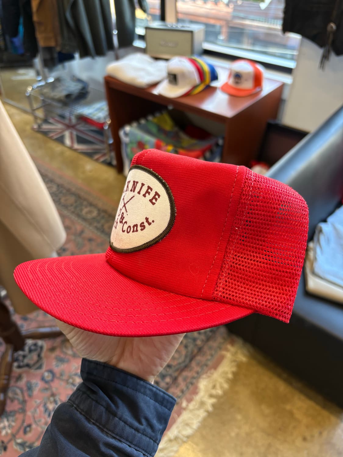 80s USA JACKNIFE 트러커캡 데드스탁 상품이미지2