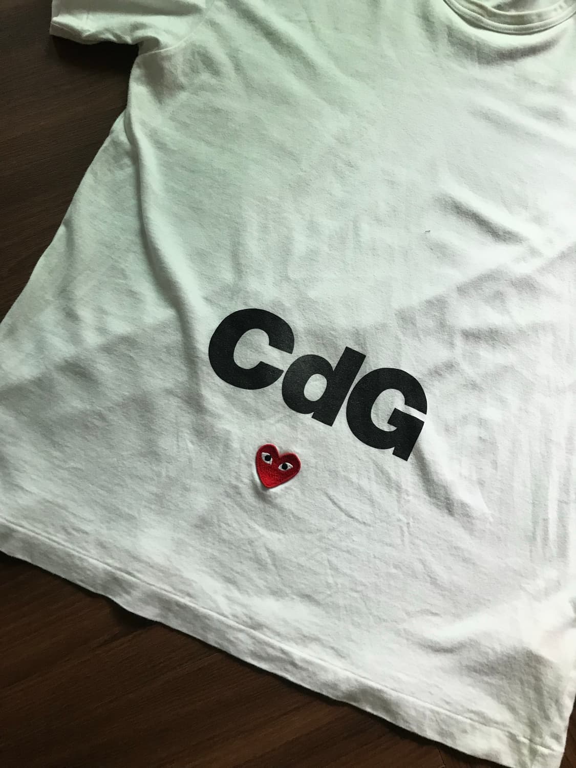 꼼데가르송 CDG 로고 화이트 반팔티 상품이미지7