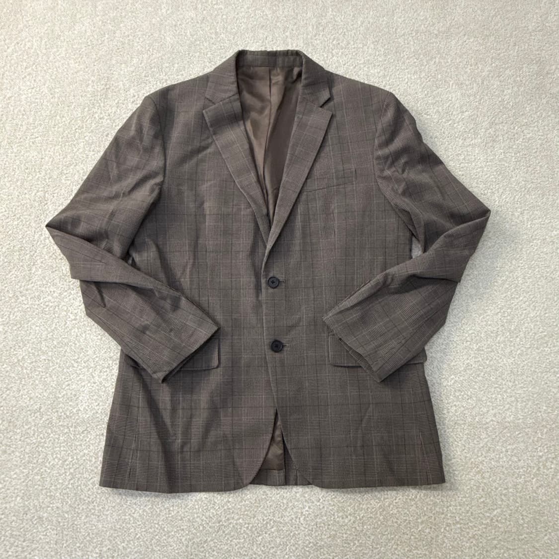 [L] 무신사 스탠다드 글렌 체크패턴 울 블레이저 자켓 0114T2 상품이미지1