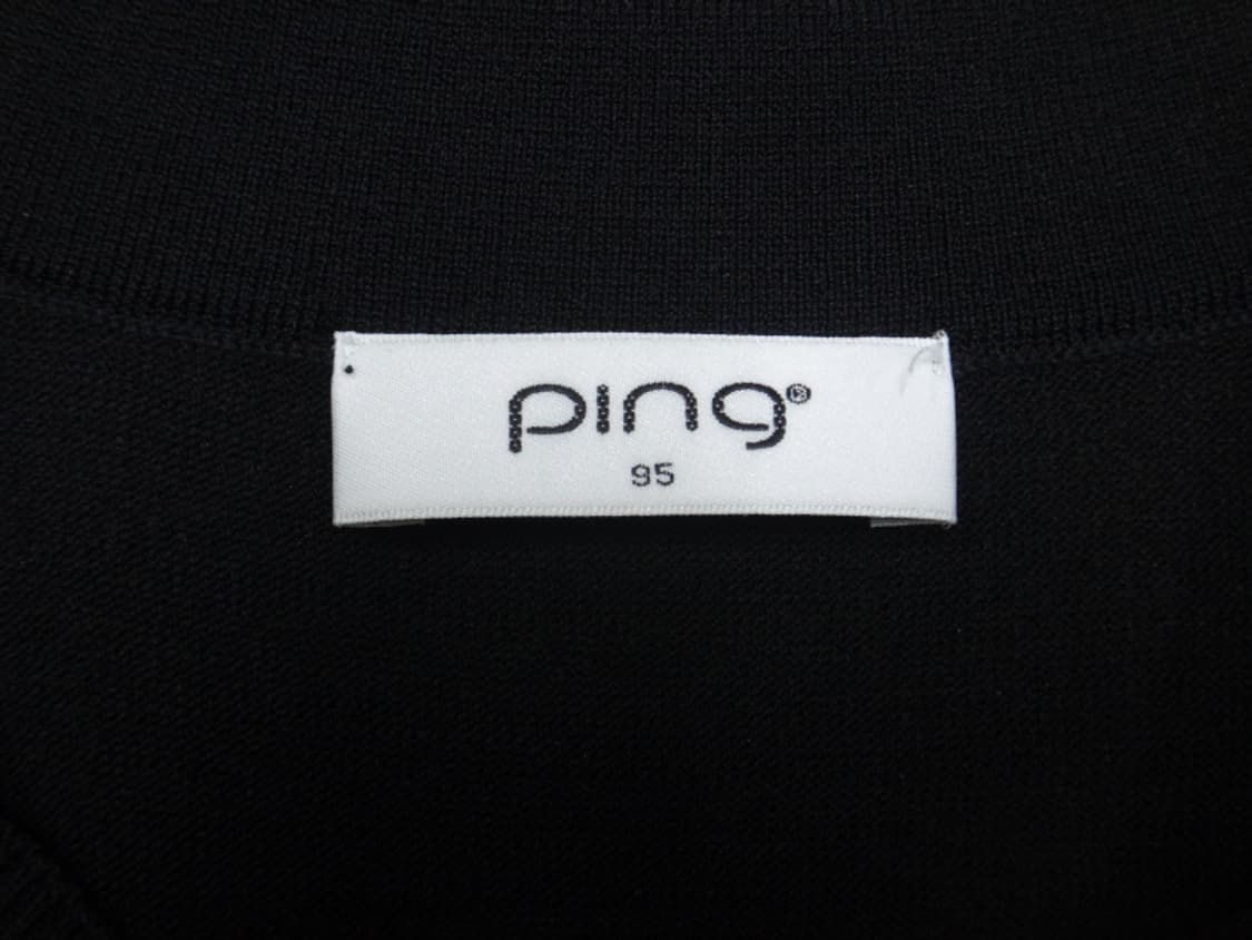 (95) PING 핑 카라 로고 브이넥 배색 니트 여성 상품이미지8